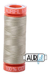 Aurifil Mako 50wt Cotton 200 m 220 yd. spool - 5020 Light Military Green